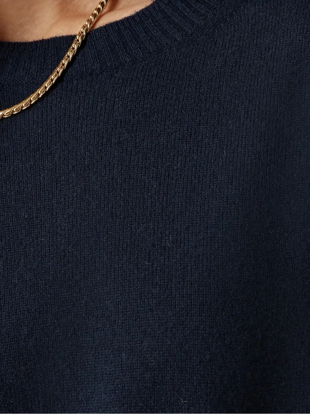 J.Crew Cashmere Navy Fitted Cropped Crewneck Sweater Small